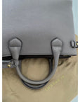 Burberry Banner House Check Leather Canvas Medium Hand Shoulder Bag