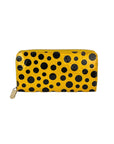 Louis Vuitton Yellow Vernis Patent Leather Kusama Infinity Dots Zippy Wallet