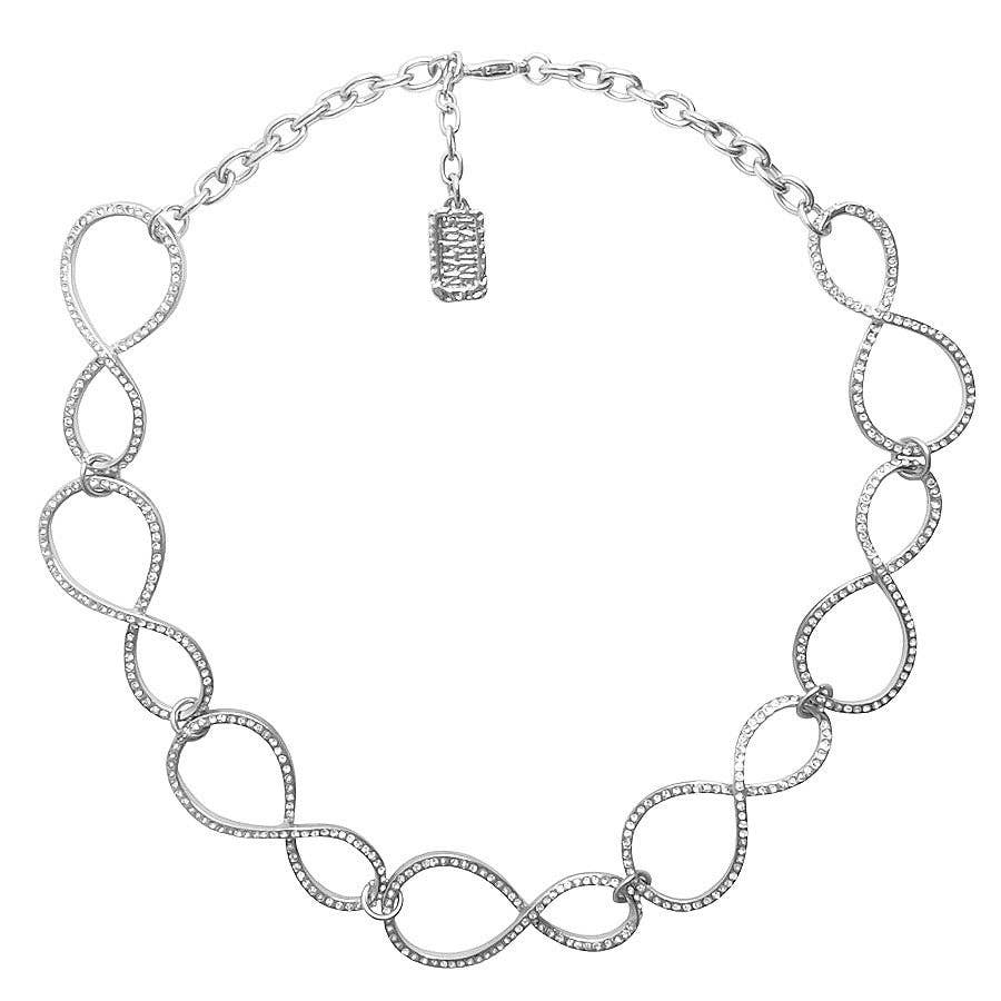Karine Sultan Infinity Pave Collar Necklace