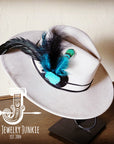 Boho Western Hat w/ Choice of Feather Hat Band-Bone 981z