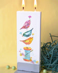 Flatyz Birds on a Sewing Spool Candle