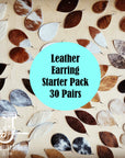 **Leather Earring Starter Pack-Hair-On-Hide-30 Pairs 208m