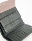 Chanel Matelasse Bicolor Long Trifold Embossed Wallet Pink