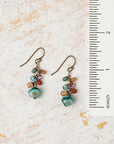 Czech Glass Cluster Earrings