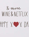 Papyrus Valentine's Day Card (Wine & Netflix)