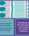 Drinks On Me Napkin - Outdoorsy