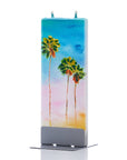 Flatyz Palm Trees in Blue and Pink Sky Candle