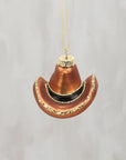 Glass Cowboy Hat Ornament