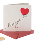 Papyrus Valentine's Day Card (Embroidered)
