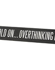 Hold On...Overthinking It/I Cannot Adult Today Desk Plate