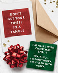Permanently On The Naughty List Marble Coaster
