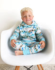 French Terry Bamboo Two Piece Hoodie Set Everest Mountain