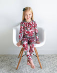 Bamboo Pajama Kids Clothing Sleepies Toddler 2PC Ruffle Set McKenna