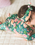 Jolie Floral Ruffle Zip One Piece