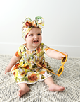 Girl Baby Clothes Dress Two Piece Peplum Set Sloan Ruffle Bloomers