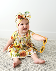Girl Baby Clothes Dress Two Piece Peplum Set Sloan Ruffle Bloomers