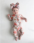 Bamboo Baby Pajama Sleepies Little Baby Ruffle Zip Reba