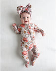 Gigi + Max Pajama Sleepies Little Baby Ruffle Zip Reba