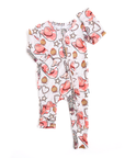Gigi + Max Pajama Sleepies Little Baby Ruffle Zip Reba