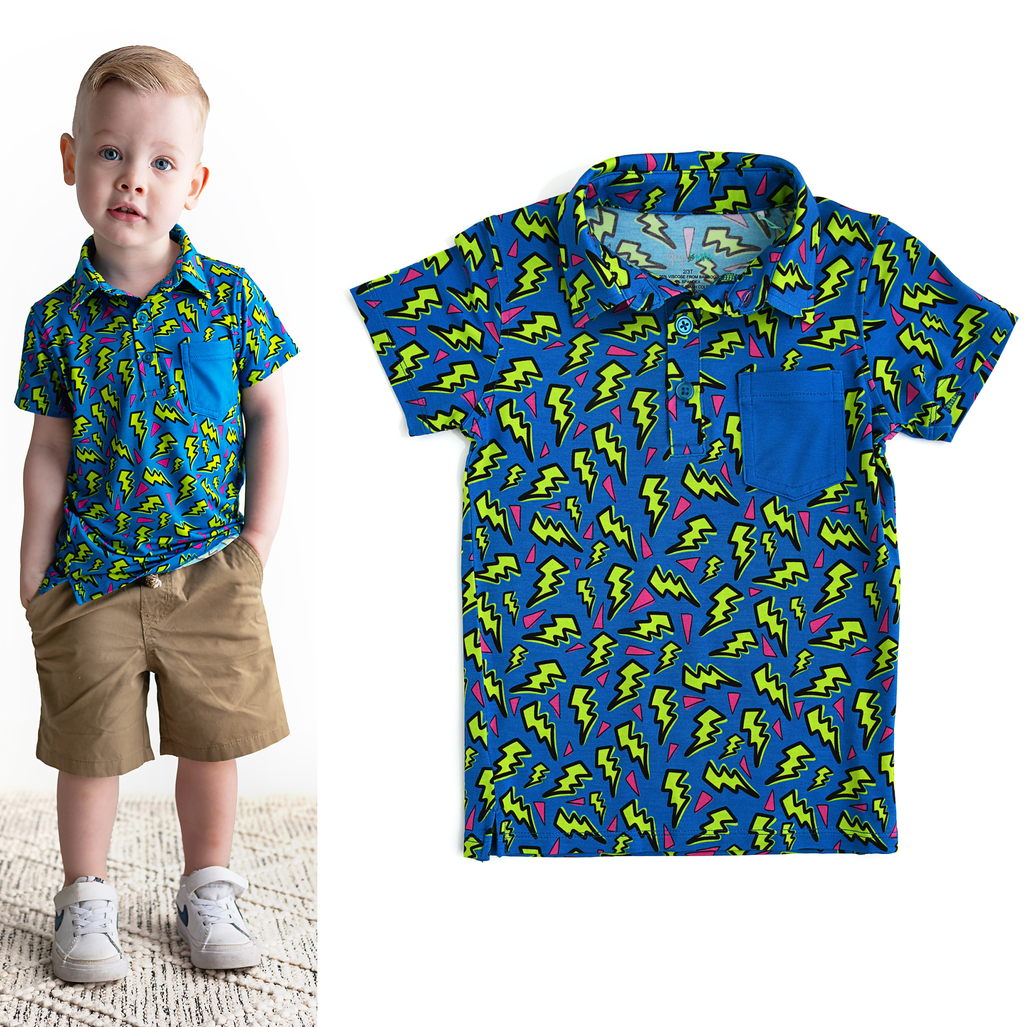 Gigi and Max Zach Lightning Polo Shirt