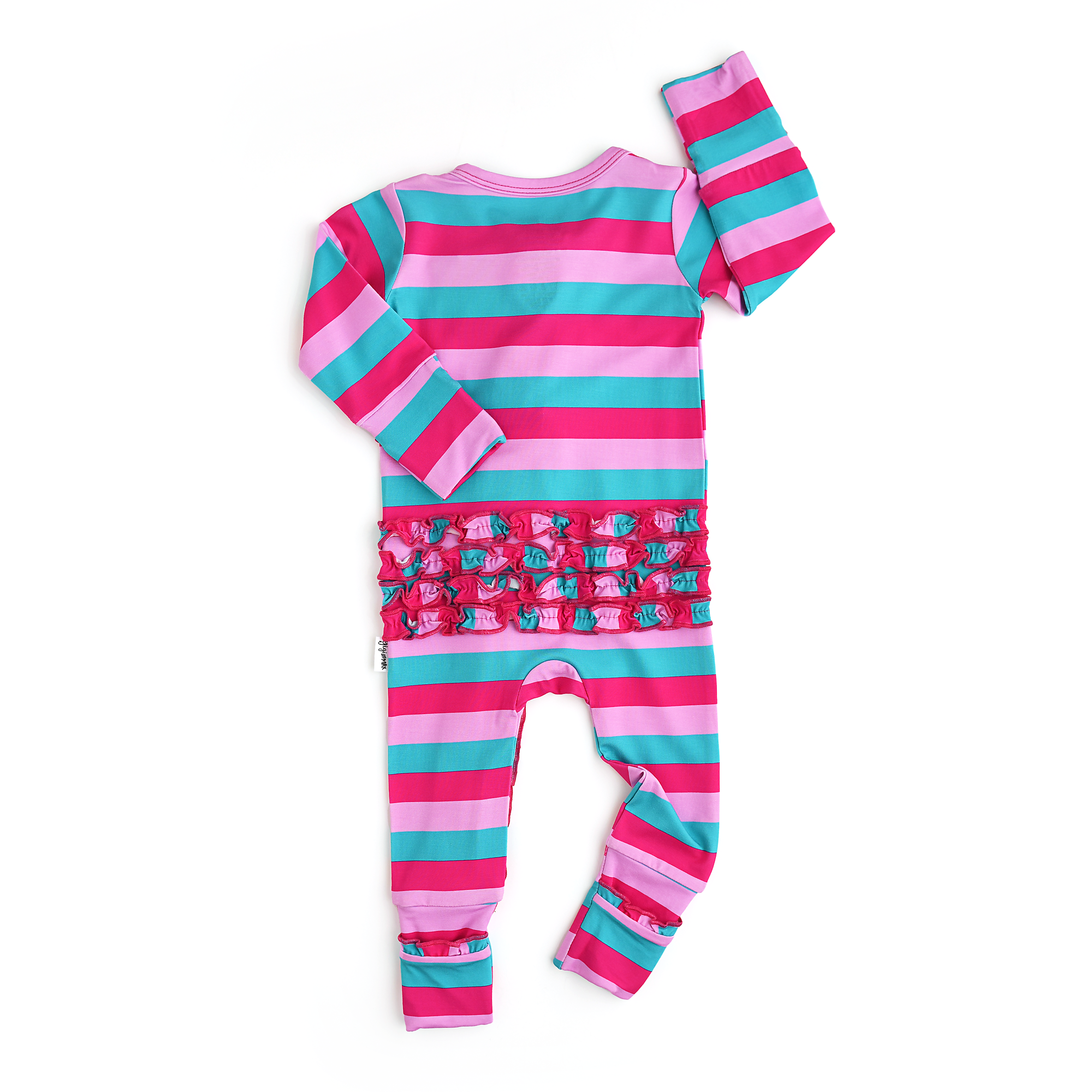 Gigi and Max Maddie Stripe Zip Romper
