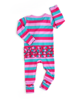 Maddie Stripe Ruffle Zip Bamboo Valentines Day