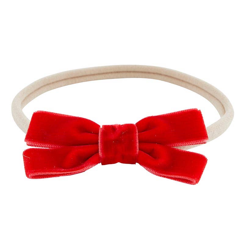 Stephan Baby Baby Girl Velvet Bow Set
