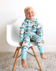 French Terry Bamboo Two Piece Hoodie Set Everest Mountain