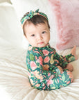 Jolie Floral Ruffle Zip One Piece