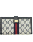 Gucci Canvas Coded Blue Ophidia Long Wallet
