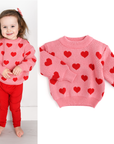 Gigi and Max Liv Heart Baby Girl Sweater