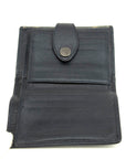 Celine Triomphe Canvas Blue and Grey Fine Strap Wallet