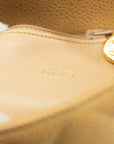 Chanel Beige Caviar Skin Quilted Matelase Shoulder Bag