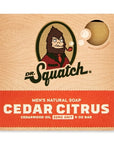 Dr. Squatch Cedar Citrus Bar Soap