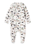 Tesa Babe Horses On The Farm Bamboo Zipper Romper