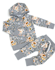 French Terry Bamboo Two Piece Hoodie Set Elodie Floral