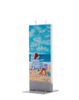 Flatyz Santa's Beach Chair Candle