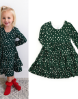 Bamboo Kids Girl Toddler Clothing Swing Dress Dottie