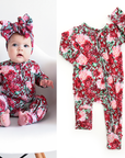 Gigi and Max McKenna Ruffle Zip Romper