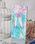 Flatyz Champagne Glasses Clinking Candle