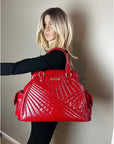 Isabella Fiore Red Patent Leather Hand bag