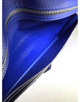 HERMÈS Long Epsom Bearn Gusset Electrique Bleu Wallet