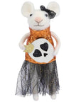 Skull Dress Mouse Critter Halloween Ornament