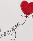 Papyrus Valentine's Day Card (Embroidered)