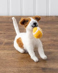 Playful Dog With Tennis Ball Critter