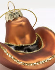 Glass Cowboy Hat Ornament