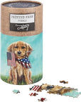 Patriotic Golden Dog Puzzle