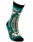 I'd Rather By Skiing Socks