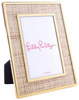 Lilly Pulitzer 4x6 Raffia Mat Picture Frame