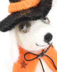 Dog Witch Crittter Halloween Ornament